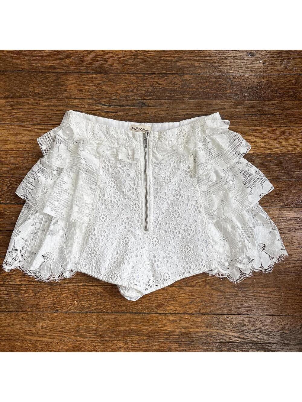 For Love and Lemons Women's White Shorts